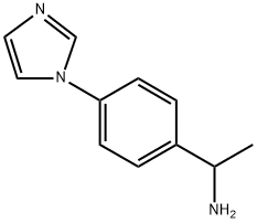 1-[4-(1H-咪唑-1-基)苯基]乙胺 结构式