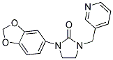 1-(1,3-Benzodioxol-5-yl)-3-(pyridin-3-ylmethyl)imidazolidin-2-one 结构式