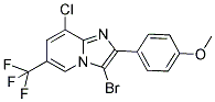3-Bromo-8-chloro-2-(4-methoxyphenyl)-6-(trifluoromethyl)imidazo[1,2-a]pyridine 结构式