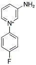 3-AMINO-1-(4-FLUOROPHENYL)PYRIDINIUM 结构式