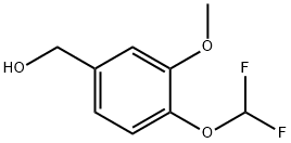 [4-(DIFLUOROMETHOXY)-3-METHOXYPHENYL]METHANOL 结构式