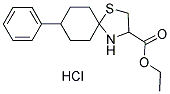 8-苯基-1-硫杂-4-氮杂螺环螺[4.5]癸烷-3-甲酸乙酯盐酸盐 结构式
