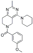 (3-METHOXY-PHENYL)-(2-METHYL-4-PIPERIDIN-1-YL-7,8-DIHYDRO-5H-PYRIDO[4,3-D]PYRIMIDIN-6-YL)-METHANONE 结构式