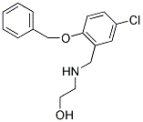 2-((2-(Benzyloxy)-5-chlorobenzyl)amino)ethanol 结构式