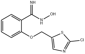 2-[(2-CHLORO-1,3-THIAZOL-5-YL)METHOXY]-N'-HYDROXYBENZENECARBOXIMIDAMIDE 结构式