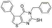 3-BENZYL-2-MERCAPTO-5-PHENYLTHIENO[2,3-D]PYRIMIDIN-4(3H)-ONE 结构式