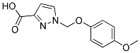 1-(4-甲氧基苯氧基甲基)-1H-吡唑-3-羧酸 结构式