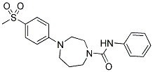 4-[4-(METHYLSULFONYL)PHENYL]-N-PHENYL-1,4-DIAZEPANE-1-CARBOXAMIDE 结构式
