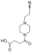 4-[4-(2-CYANO-ETHYL)-PIPERAZIN-1-YL]-4-OXO-BUTYRIC ACID 结构式