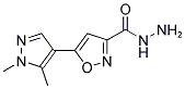 5-(1,5-DIMETHYL-1 H-PYRAZOL-4-YL)-ISOXAZOLE-3-CARBOXYLIC ACID HYDRAZIDE 结构式