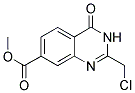 2-CHLOROMETHYL-4-OXO-3,4-DIHYDRO-QUINAZOLINE-7-CARBOXYLIC ACID METHYL ESTER 结构式