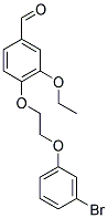 4-[2-(3-BROMO-PHENOXY)-ETHOXY]-3-ETHOXY-BENZALDEHYDE 结构式