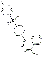2-((4-[(4-METHYLPHENYL)SULFONYL]PIPERAZIN-1-YL)CARBONYL)BENZOIC ACID 结构式