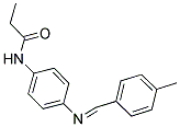 N-(4-((4-METHYLBENZYLIDENE)AMINO)PHENYL)PROPANAMIDE 结构式
