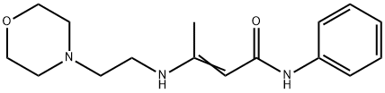 3-((2-MORPHOLIN-4-YLETHYL)AMINO)-N-PHENYLBUT-2-ENAMIDE 结构式