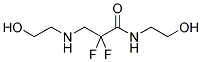 2,2-DIFLUORO-N-(2-HYDROXYETHYL)-3-(2-HYDROXY-ETHYLAMINO)-PROPIONAMIDE 结构式