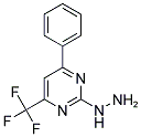 (4-PHENYL-6-TRIFLUOROMETHYL-PYRIMIDIN-2-YL)-HYDRAZINE 结构式