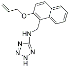 N-([2-(ALLYLOXY)-1-NAPHTHYL]METHYL)-2H-TETRAZOL-5-AMINE 结构式