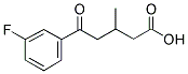 5-(3-FLUOROPHENYL)-3-METHYL-5-OXOVALERIC ACID 结构式