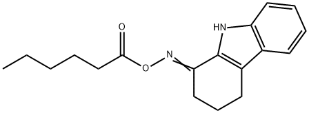 N-(HEXANOYLOXY)-N-(2,3,4,9-TETRAHYDRO-1H-CARBAZOL-1-YLIDEN)AMINE 结构式