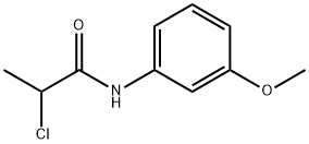 2-氯-N-(3-甲氧苯基)丙酰胺 结构式