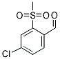 4-CHLORO-2-(METHYLSULFONYL)BENZALDEHYDE 结构式