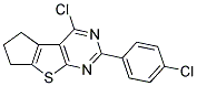 4-CHLORO-2-(4-CHLOROPHENYL)-6,7-DIHYDRO-5H-CYCLOPENTA[4,5]THIENO[2,3-D]PYRIMIDINE 结构式