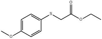 2-(4-甲氧基苯基)硫基乙酸乙酯 结构式