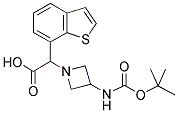 BENZO[B]THIOPHEN-7-YL-(3-TERT-BUTOXYCARBONYLAMINO-AZETIDIN-1-YL)-ACETIC ACID 结构式