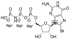 8-Bromo-guanosine-5'-[(beta,gamma)-imido]triphosphate, sodium salt 结构式