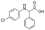 2-((4-氯苯基)氨基)-2-苯乙酸 结构式
