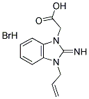 (3-ALLYL-2-IMINO-2,3-DIHYDRO-BENZOIMIDAZOL-1-YL)-ACETIC ACID HYDROBROMIDE 结构式