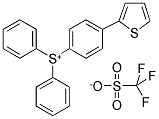 DIPHENYL(4-THIOPHENYLPHENYL)SULPHONIUM TRIFLATE 结构式