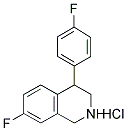 7-FLUORO-4-(4-FLUOROPHENYL)1,2,3,4-TETRAHYDROISOQUINOLINE HYDROCHLORIDE 结构式