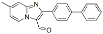 2-BIPHENYL-4-YL-7-METHYL-IMIDAZO[1,2-A]PYRIDINE-3-CARBALDEHYDE 结构式