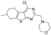 4-CHLORO-7-METHYL-2-(MORPHOLIN-4-YLMETHYL)-5,6,7,8-TETRAHYDRO[1]BENZOTHIENO[2,3-D]PYRIMIDINE 结构式