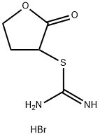 3-([AMINO(IMINO)METHYL]SULFANYL)-2-OXOTETRAHYDROFURAN HYDROBROMIDE 结构式