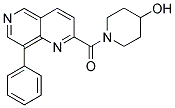 1-[(8-PHENYL-1,6-NAPHTHYRIDIN-2-YL)CARBONYL]PIPERIDIN-4-OL 结构式