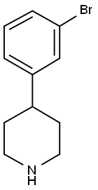 4-(3-溴苯基)哌啶盐酸盐 结构式
