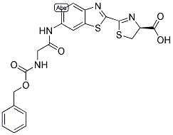 N-CBZ-BETA-GLYCINYL-6-AMINO-D-LUCIFERIN 结构式