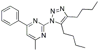 2-(4,5-DIBUTYL-1H-1,2,3-TRIAZOL-1-YL)-4-METHYL-6-PHENYLPYRIMIDINE 结构式