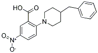2-(4-BENZYL-PIPERIDIN-1-YL)-5-NITRO-BENZOIC ACID 结构式