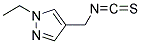 1-Ethyl-4-isothiocyanatomethyl-1H-pyrazole 结构式