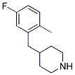 4-(5-FLUORO-2-METHYL-BENZYL)-PIPERIDINE 结构式