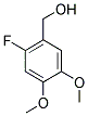 3,4-DIMETHOXY-6-FLUOROBENZYL ALCOHOL 结构式