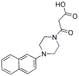 3-[4-(2-NAPHTHYL)PIPERAZIN-1-YL]-3-OXOPROPANOIC ACID 结构式