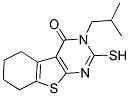 3-ISOBUTYL-2-MERCAPTO-5,6,7,8-TETRAHYDRO-3H-BENZO[4,5]THIENO[2,3-D]PYRIMIDIN-4-ONE 结构式