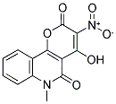 4-HYDROXY-6-METHYL-3-NITRO-2H-PYRANO[3,2-C]QUINOLINE-2,5(6H)-DIONE 结构式