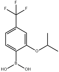 BORONIC ACID, B-[2-(1-METHYLETHOXY)-4-(TRIFLUOROMETHYL)PHENYL]- 结构式