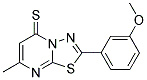 2-(3-METHOXYPHENYL)-7-METHYL-5H-[1,3,4]THIADIAZOLO[3,2-A]PYRIMIDINE-5-THIONE 结构式